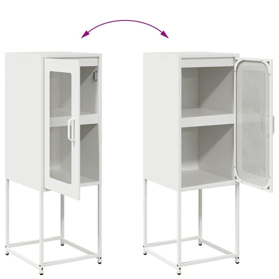 Dressoir 36x39x107 cm koudgewalst staal wit