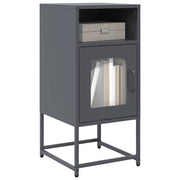 Bedside table 36x39x78 cm cold-rolled steel anthracite