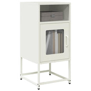 Bedside table 36x39x78 cm cold-rolled steel white