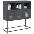 Sideboard 100.5x39x107 cm cold rolled steel anthracite