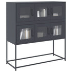 Dressoir 100,5x39x107 cm staal antraciet
