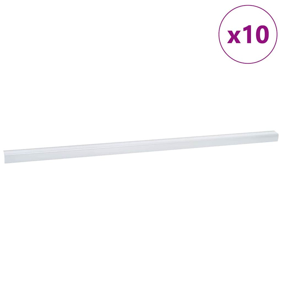 Trapneus 10 pcs Zilver 67 cm Aluminium