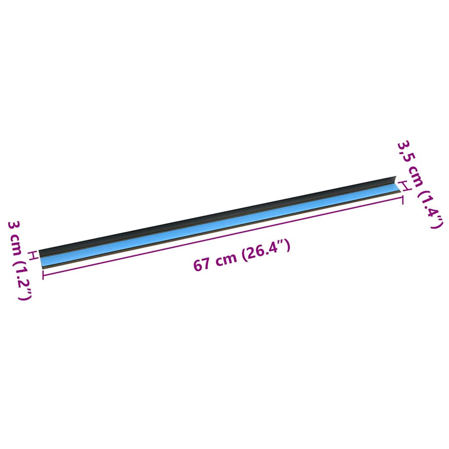 Trapprofielen 30 pcs Bruin 67 cm Aluminium