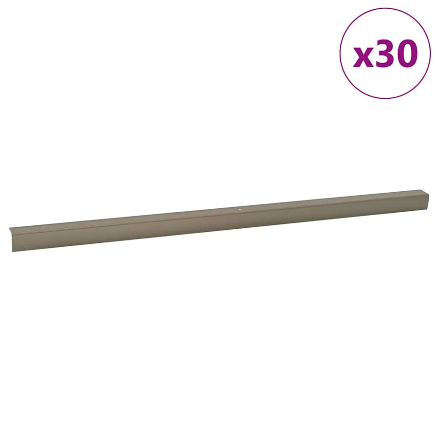 Trapprofielen 30 pcs champagne 67 cm Aluminium