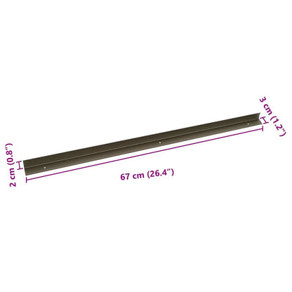 Trapneus 10 pcs champagne 67 cm Aluminium