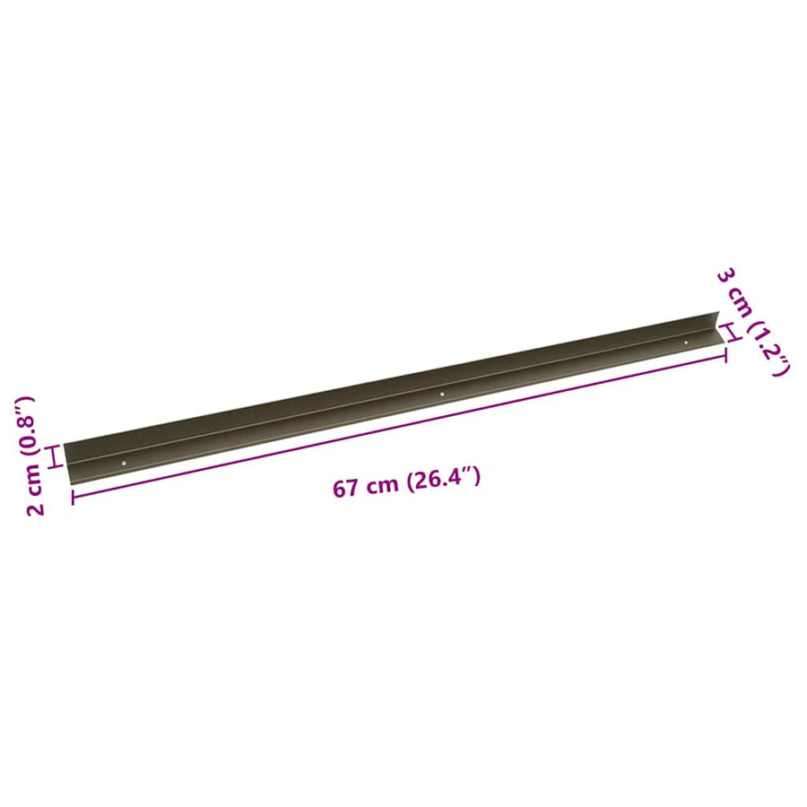 Trapneus 10 pcs champagne 67 cm Aluminium