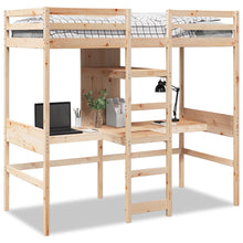 Hoogslaper zonder matras massief grenenhout 75x190 cm