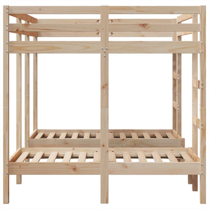 Stapelbed 3-voudig massief grenenhout 140x200/70x140 cm