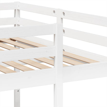 Stapelbed 3-Voudig Grenenhout 140 x 200/70 x 140 cm Wit