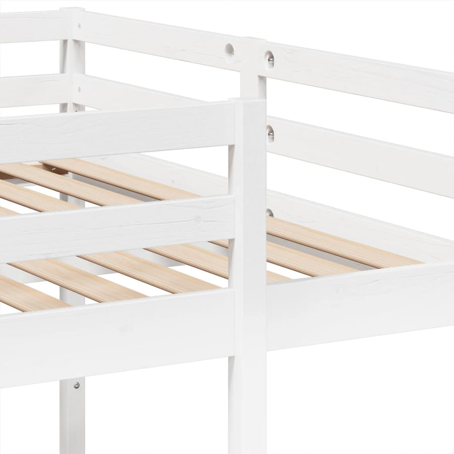 Stapelbed 3-Voudig Grenenhout 140 x 200/70 x 140 cm Wit