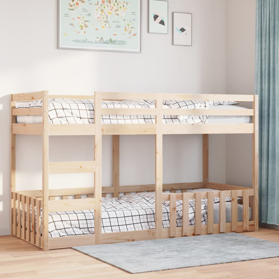 Stapelbed massief grenenhout 80x200 cm