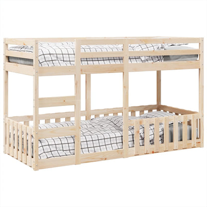 Stapelbed massief grenenhout 80x200 cm