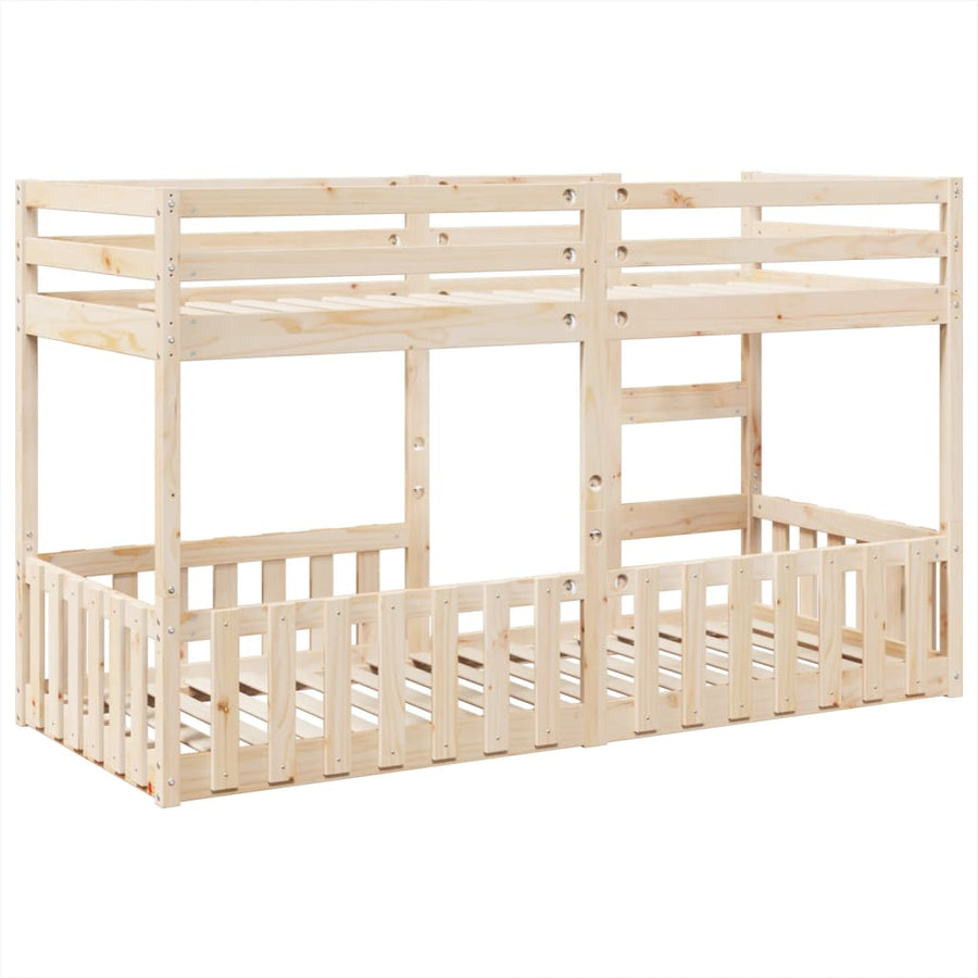 Stapelbed massief grenenhout 80x200 cm