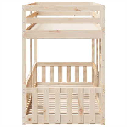 Stapelbed massief grenenhout 90x200 cm