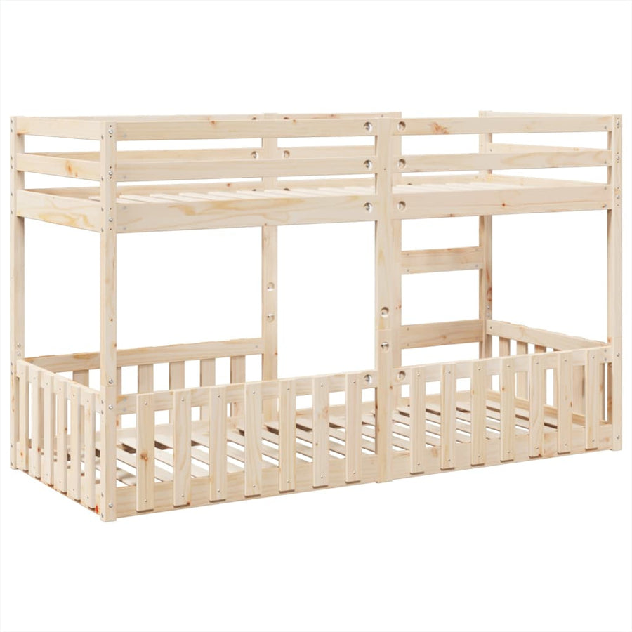 Stapelbed massief grenenhout 90x200 cm