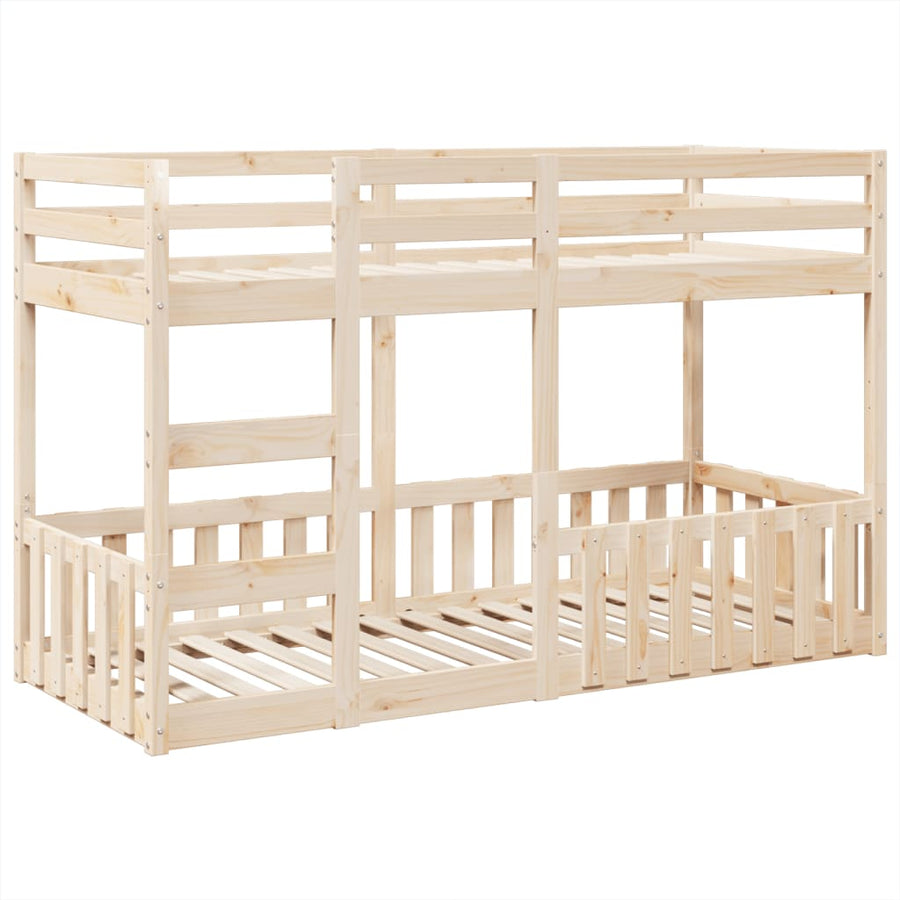 Stapelbed massief grenenhout 90x190 cm