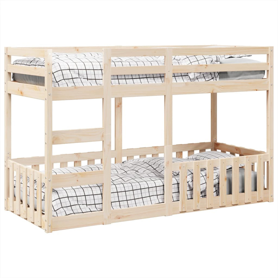Stapelbed massief grenenhout 90x190 cm