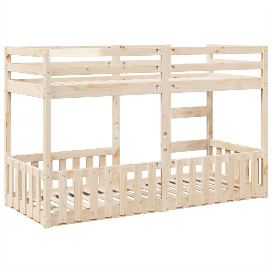 Stapelbed massief grenenhout 90x190 cm