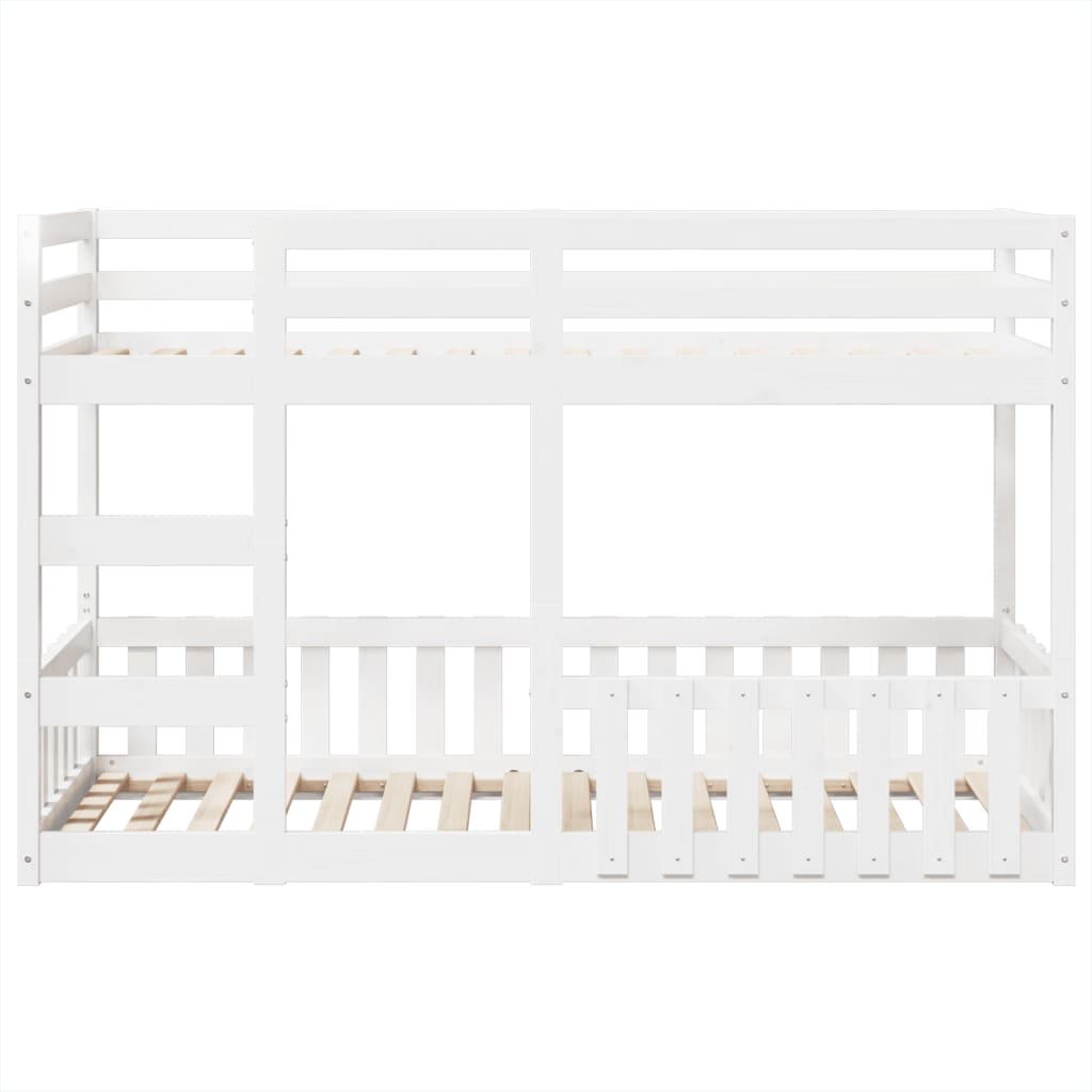 Stapelbed Massief Grenenhout 90 x 190 cm Wit