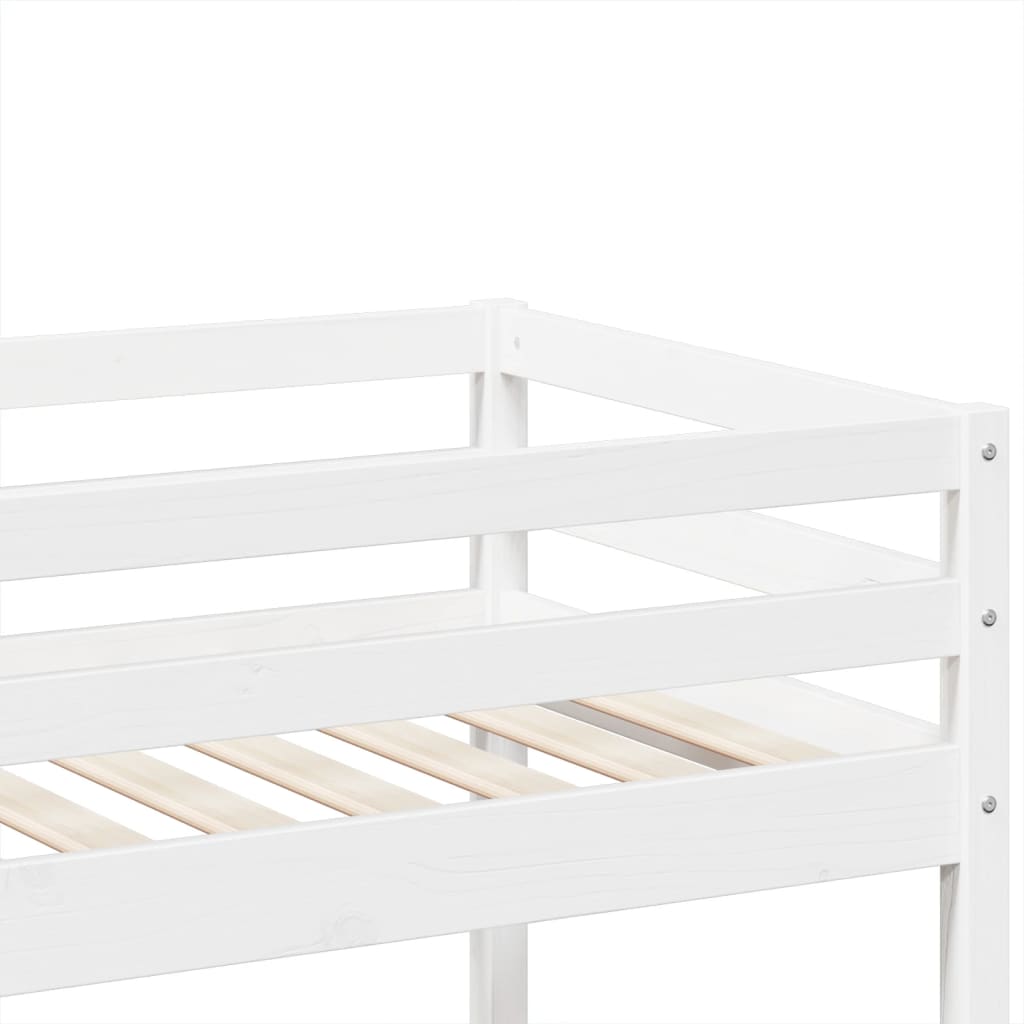 Stapelbed Massief Grenenhout 90 x 190 cm Wit