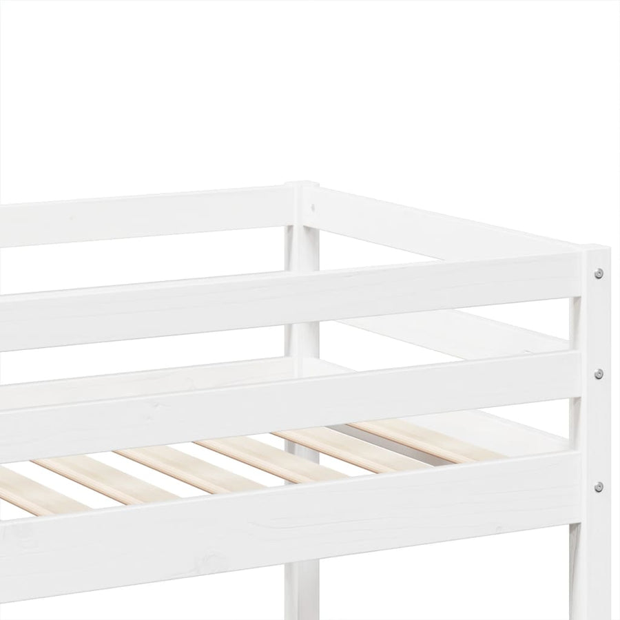 Stapelbed Massief Grenenhout 90 x 190 cm Wit