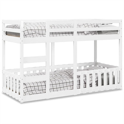 Stapelbed Massief Grenenhout 90 x 190 cm Wit