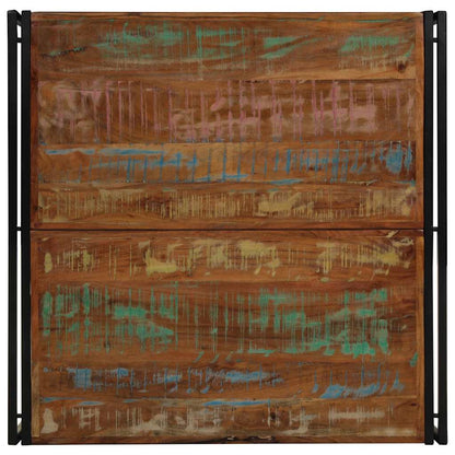 Salontafel 100x100x35 cm massief gerecycled hout meerkleurig