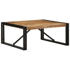 Coffee table 80x80x35 cm solid rough mango wood