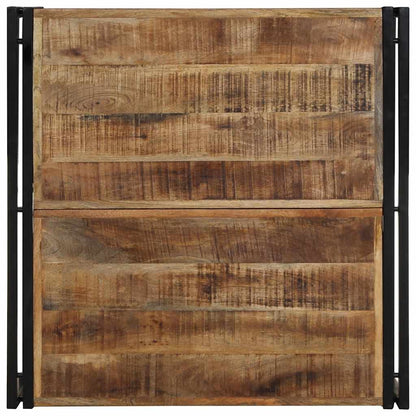 Salontafel 80x80x35 cm massief ruw mangohout