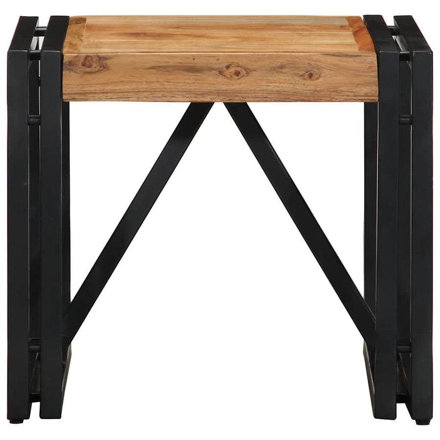 Salontafel 40x40x35 cm massief acaciahout
