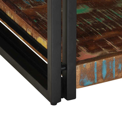Salontafel 90x50x38 cm massief gerecycled hout meerkleurig