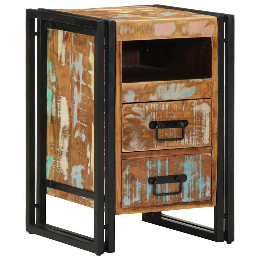 Nachtkastje 40x40x59 cm Massief hout gerecycled