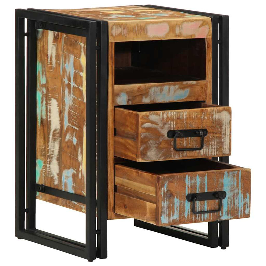 Nachtkastje 40x40x59 cm Massief hout gerecycled