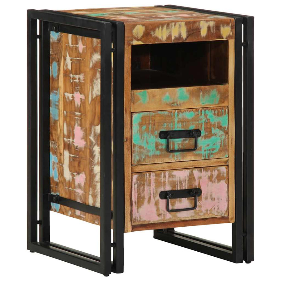 Nachtkastje 40x40x59 cm Massief hout gerecycled