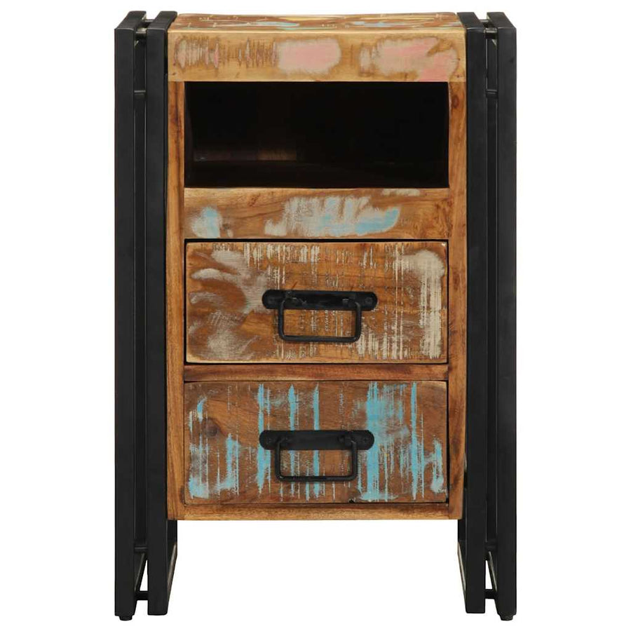 Nachtkastje 40x40x59 cm Massief hout gerecycled