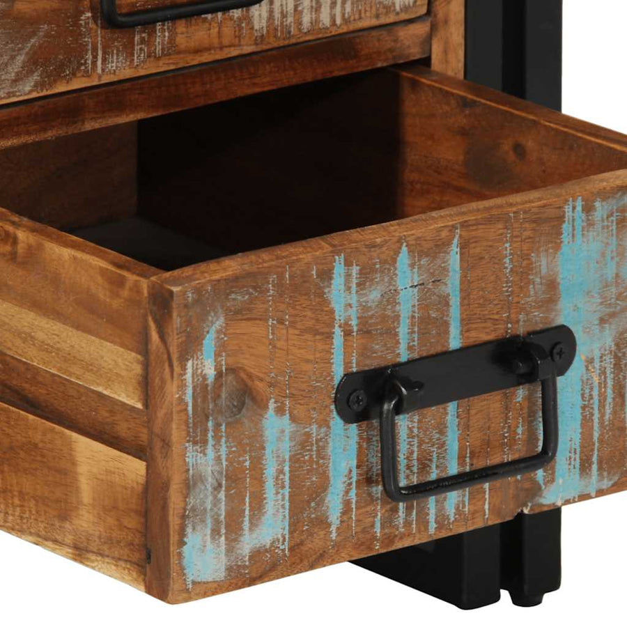 Nachtkastje 40x40x59 cm Massief hout gerecycled