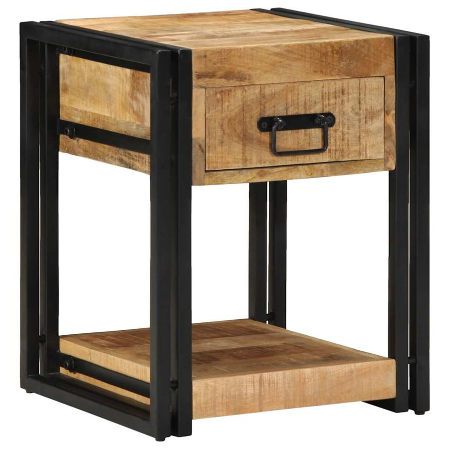 Nachtkastjes 2 stuks 40x40x50 cm Massief ruw hout Mango