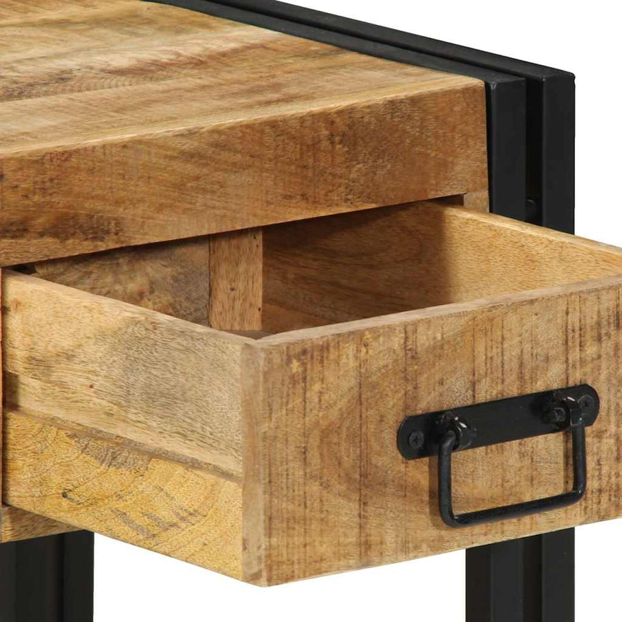 Nachtkastjes 2 stuks 40x40x50 cm Massief ruw hout Mango