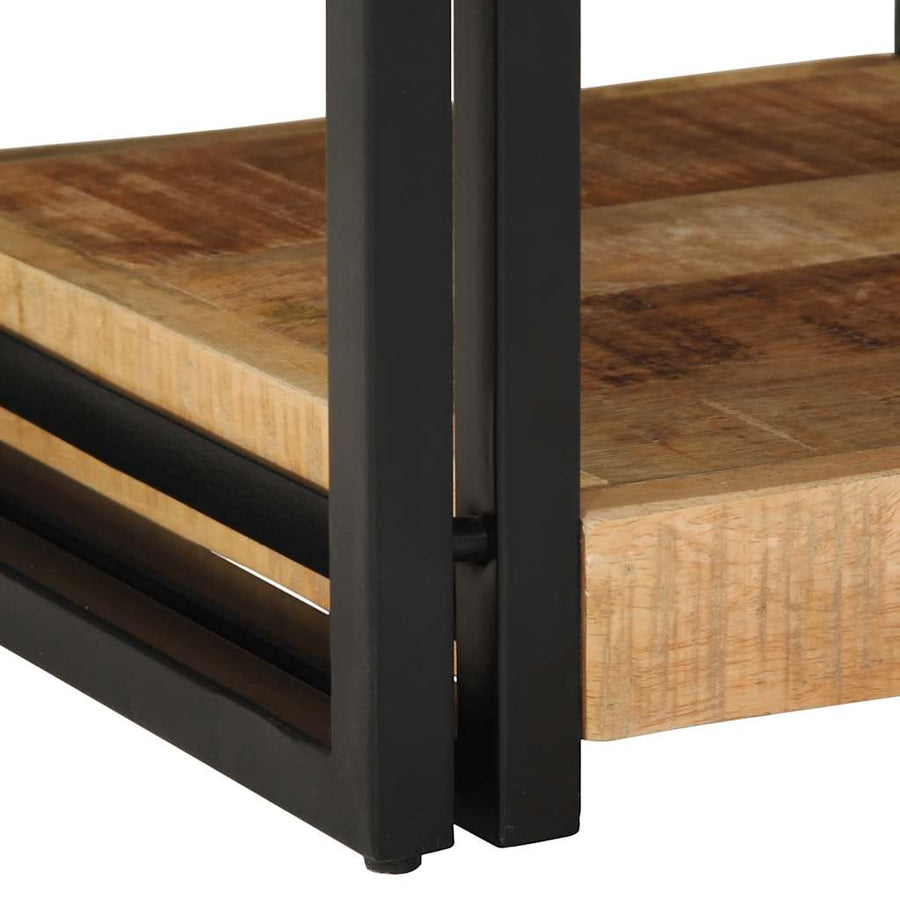 Nachtkastjes 2 stuks 40x40x50 cm Massief ruw hout Mango