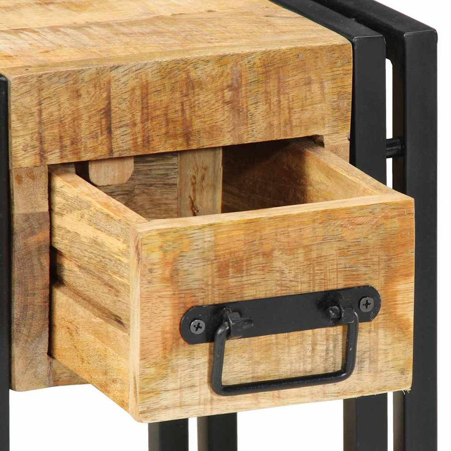 Nachtkastje 2 pcs Bruin 30 x 30 x 40 cm massief mangohout