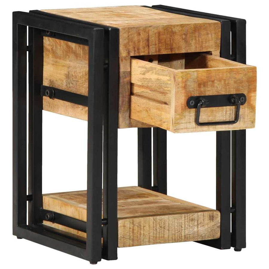 Nachtkastje 2 pcs Bruin 30 x 30 x 40 cm massief mangohout