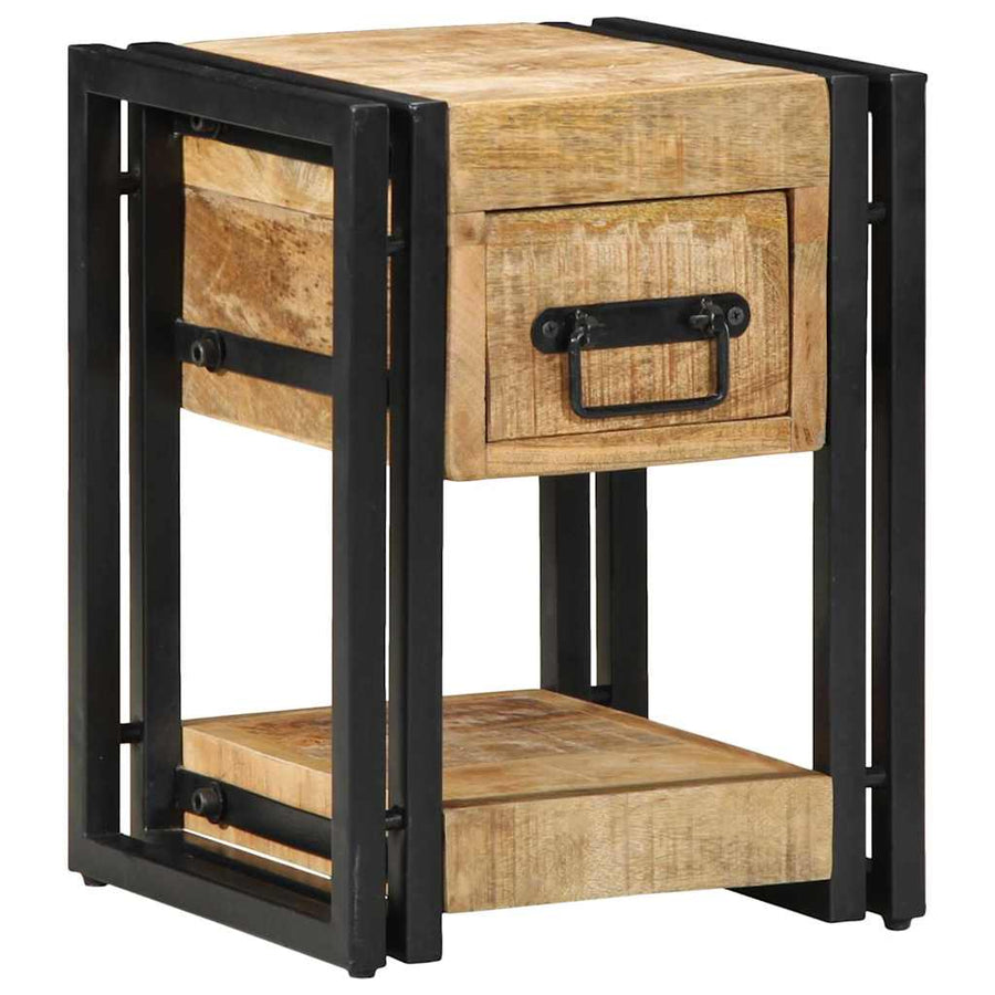 Nachtkastje 2 pcs Bruin 30 x 30 x 40 cm massief mangohout