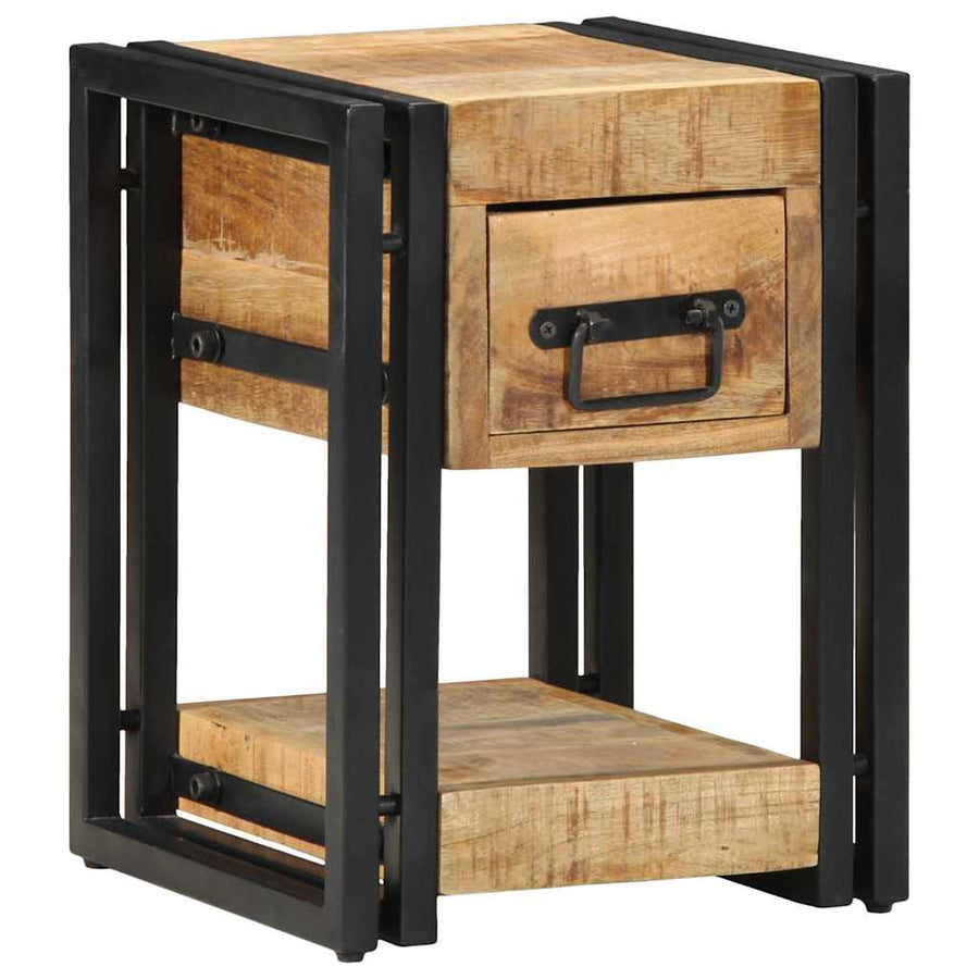Nachtkastje 2 pcs Bruin 30 x 30 x 40 cm massief mangohout