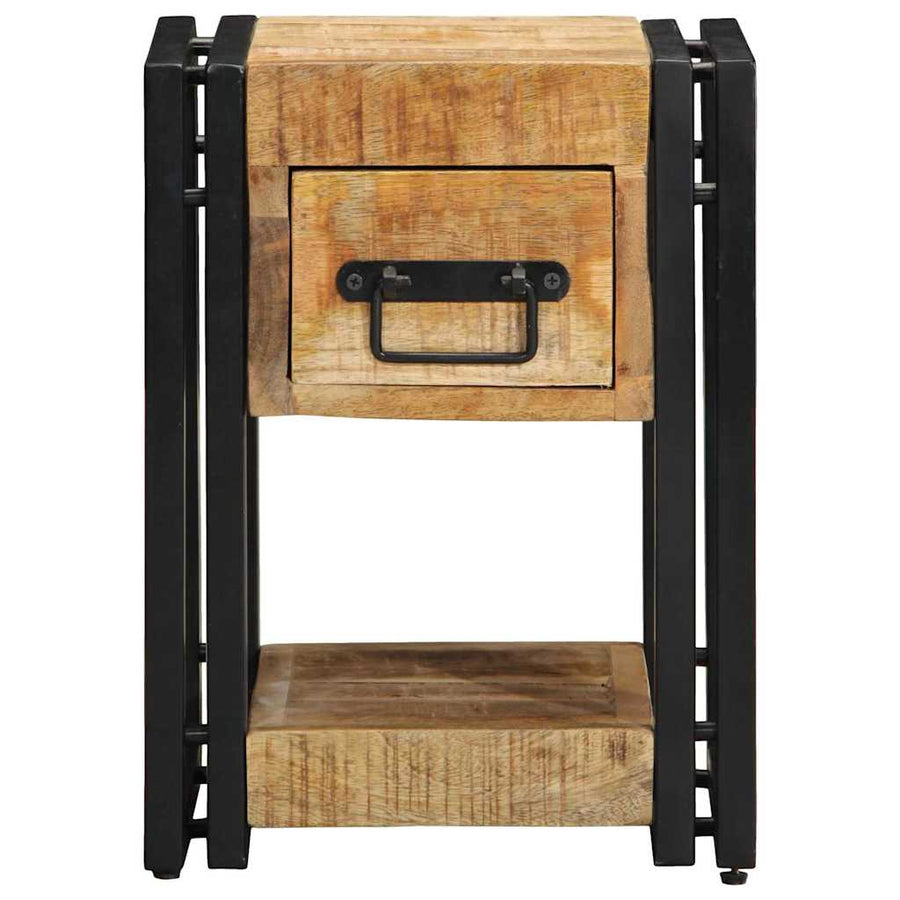Nachtkastje 2 pcs Bruin 30 x 30 x 40 cm massief mangohout