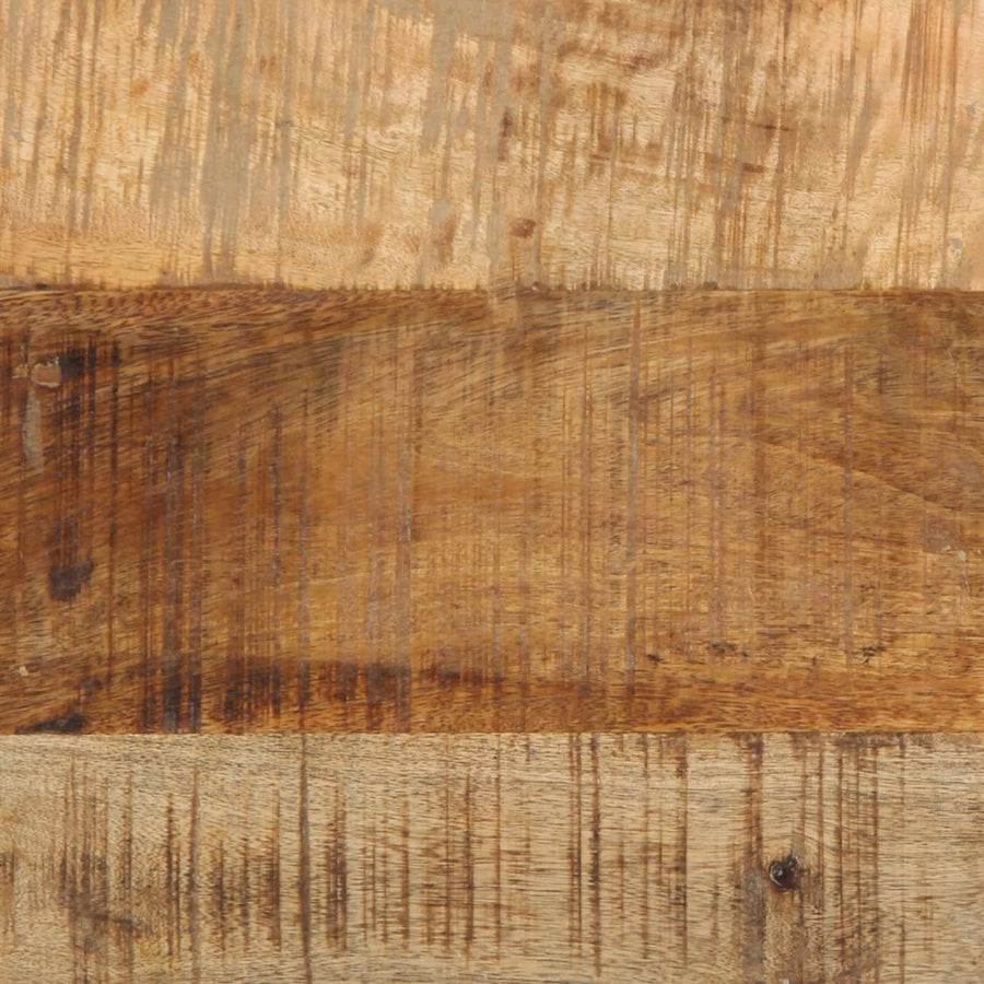 Bijzettafel Bruin en zwart 40 x 40 x 50 cm Massief Mango Hout