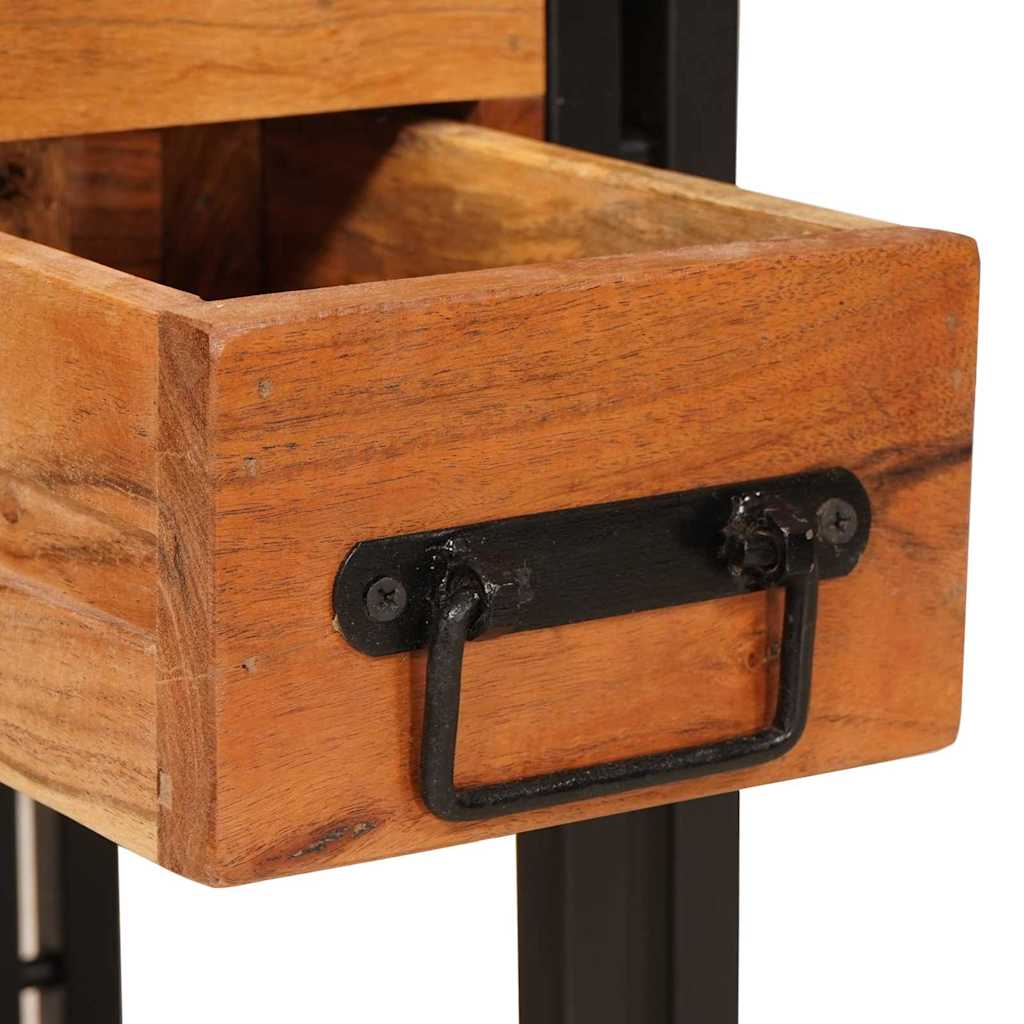 Bijzettafel Anders 30 x 30 x 40 cm Massief acaciahout en Metaal
