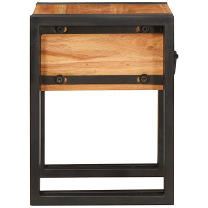 Bijzettafel Anders 30 x 30 x 40 cm Massief acaciahout en Metaal