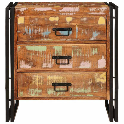 Dressoir met lade Bruin 66 x 33 x 70 cm Massief gerecycled hout