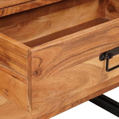 Dressoir met lade Bruin 66 x 33 x 70 cm Massief Acaciahout