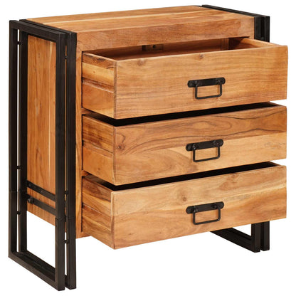 Dressoir met lade Bruin 66 x 33 x 70 cm Massief Acaciahout